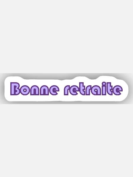RUHESTAND. RUHESTAND. PENSIONIERT. RUHESTAND - Sticker Größe XS (5 x 5 cm) - Mattweiß