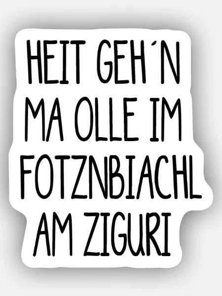 Ziguri, Löwenzahn Zigurikaffee - Sticker Größe XS (5 x 5 cm) - Mattweiß