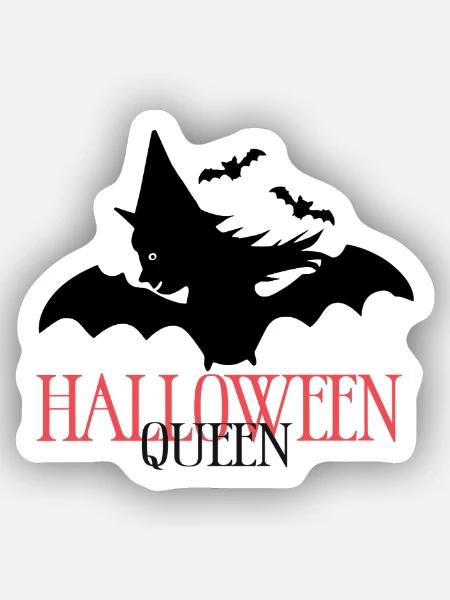 Hexe Halloween - Sticker Größe XS (5 x 5 cm) - Mattweiß