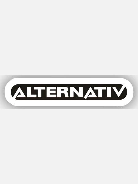 Alternativ inveriert - Sticker Größe XS (5 x 5 cm) - Mattweiß