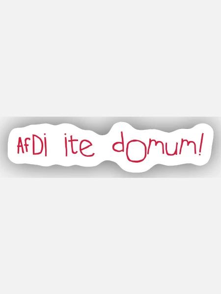 AFD - Sticker Größe XS (5 x 5 cm) - Mattweiß