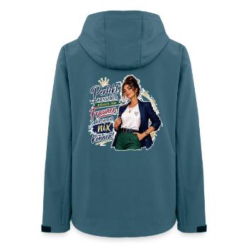 Powerlook Selbstbewusste Weiblichkeit - Frauen Recycelte Softshelljacke von Stanley/Stella - Dunkles Petrol - Hinten - AI Model Female 172 light (172cm)