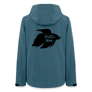 betta mum - Frauen Recycelte Softshelljacke von Stanley/Stella - Dunkles Petrol - Hinten - AI Model Female 172 light (172cm)