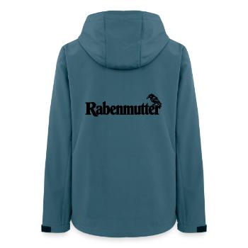 Rabenmutter - Rabe - Mutter - Mama - Mami - Frauen Recycelte Softshelljacke von Stanley/Stella - Dunkles Petrol - Hinten - AI Model Female 172 light (172cm)