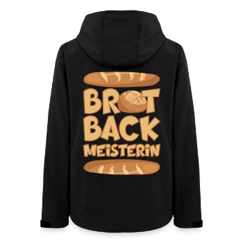 BROT BACKMEISTERIN BROT BACKEN BÄCKERIN - Frauen Recycelte Softshelljacke von Stanley/Stella - Schwarz - Hinten - AI Model Female 172 light (172cm)