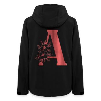 A Monogramm Buchstabe - Frauen Recycelte Softshelljacke von Stanley/Stella - Schwarz - Hinten - AI Model Female 172 light (172cm)