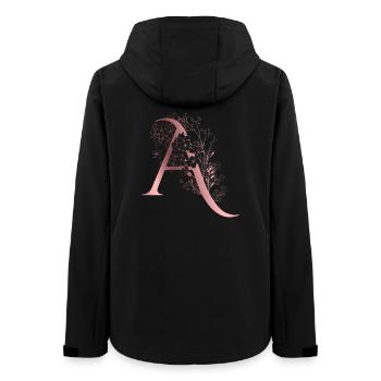 Buchstabe A Vorname - Frauen Recycelte Softshelljacke von Stanley/Stella - Schwarz - Hinten - AI Model Female 172 light (172cm)