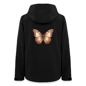 Brauner ätherischer Schmetterling - Frauen Recycelte Softshelljacke von Stanley/Stella - Schwarz - Hinten - AI Model Female 172 light (172cm)