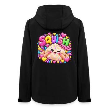 Squish Me: Buntes Herz-Squishy - Frauen Recycelte Softshelljacke von Stanley/Stella - Schwarz - Hinten - AI Model Female 172 light (172cm)