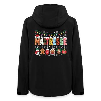 Weihnachtslehrer-Lehrer-Party zum Jahresende - Frauen Recycelte Softshelljacke von Stanley/Stella - Schwarz - Hinten - AI Model Female 172 light (172cm)