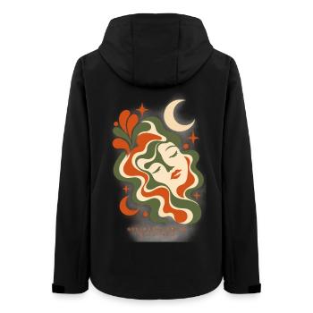 Generierter Traum – Ein Traum, der aus Liebe geboren wurde. - Frauen Recycelte Softshelljacke von Stanley/Stella - Schwarz - Hinten - AI Model Female 172 light (172cm)