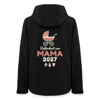 Befördert zur Mama 2027 – Süß - Frauen Recycelte Softshelljacke von Stanley/Stella - Schwarz - Hinten - AI Model Female 172 light (172cm)