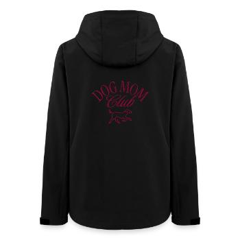 Dog Mom Club bestickt - Frauen Recycelte Softshelljacke von Stanley/Stella - Schwarz - Hinten - AI Model Female 172 light (172cm)