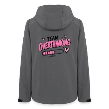 Team Overthinking Loading - Frauen Recycelte Softshelljacke von Stanley/Stella - Anthrazit - Hinten - AI Model Female 172 light (172cm)