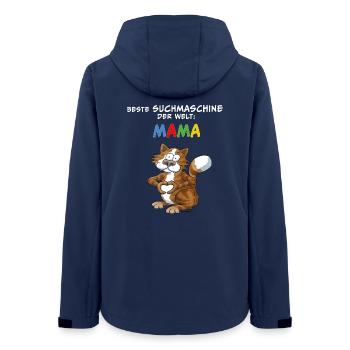 Beste Suchmaschine der Welt: MAMA - Frauen Recycelte Softshelljacke von Stanley/Stella - Navy - Hinten - AI Model Female 172 light (172cm)