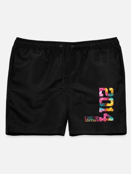 12. GEBURTSTAG LIMITED EDITION 2014 - Männer Badeshorts - Schwarz