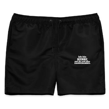 Ich bin Hesse! - Männer Badeshorts - Schwarz - Vorne - AI Model Male 178 light (178cm)