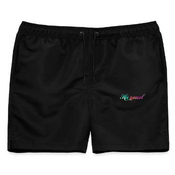 Hei nomol color - Männer Badeshorts - Schwarz - Vorne - AI Model Male 178 light (178cm)