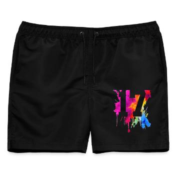 17 JAHRE 17. GEBURTSTAG - Männer Badeshorts - Schwarz - Vorne - AI Model Male 178 light (178cm)