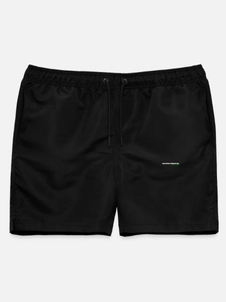 Sauerland #michkrissenichmehrhierwech weiß-grün - Männer Badeshorts - Schwarz