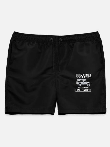 Defender Dachzelt Offroad 4x4 Reisefahrzeug - Männer Badeshorts - Schwarz