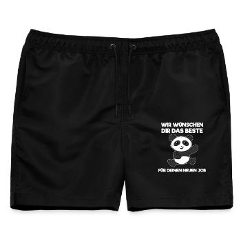 Abschied Jobwechsel Lustig Abschiedsgeschenk - Männer Badeshorts - Schwarz - Vorne - AI Model Male 178 light (178cm)