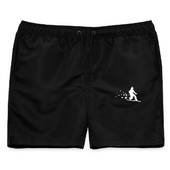 TKshop2 TK2 Shirt weiß SPREAD - Männer Badeshorts - Schwarz - Vorne - AI Model Male 178 light (178cm)