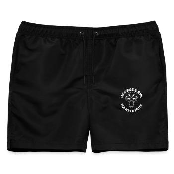 Georges 972 Martinique Weiß - Männer Badeshorts - Schwarz - Vorne - AI Model Male 178 light (178cm)