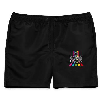 Disco sucks - like your mom - Männer Badeshorts - Schwarz - Vorne - AI Model Male 178 light (178cm)