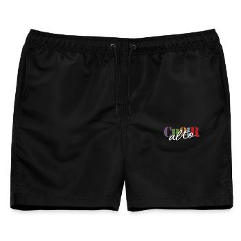 Choir -Alto singer - Männer Badeshorts - Schwarz - Vorne - AI Model Male 178 light (178cm)