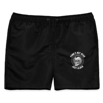 Punk's not dead just older - Männer Badeshorts - Schwarz - Vorne - AI Model Male 178 light (178cm)