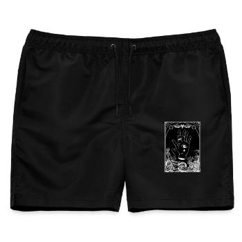 Bleeding Hand Cursed Soul - Männer Badeshorts - Schwarz - Vorne - AI Model Male 178 light (178cm)