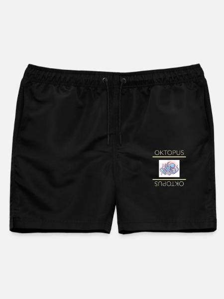 Oktopus - Männer Badeshorts - Schwarz