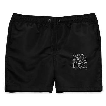 Mathematik - Männer Badeshorts - Schwarz - Vorne - AI Model Male 178 light (178cm)