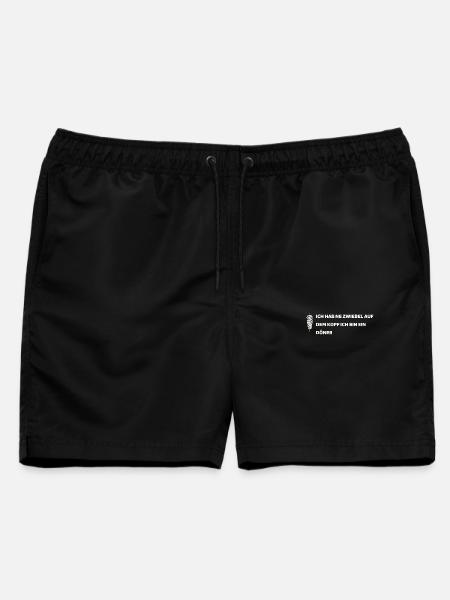 Zwiebel auf dem Kopf - Männer Badeshorts - Schwarz