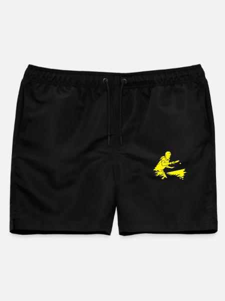 Topspin Sidespin - Männer Badeshorts - Schwarz