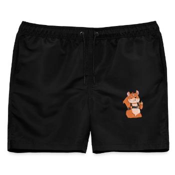 Hammond Overwatch - Männer Badeshorts - Schwarz - Vorne - AI Model Male 178 light (178cm)