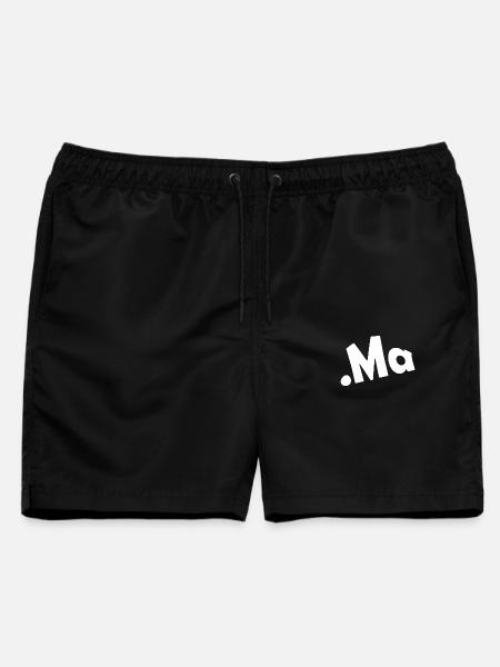 Marokko Ländervorwahl - Männer Badeshorts - Schwarz