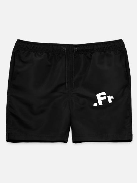 Frankreich Länder-Internetvorwahl - Männer Badeshorts - Schwarz