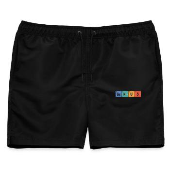 Genialer Periodensystem-Elementewissenschafts-Nerd - Männer Badeshorts - Schwarz - Vorne - AI Model Male 178 light (178cm)