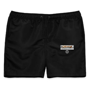 Eindhoven Niederlande Koordinaten Reise Souvenir - Männer Badeshorts - Schwarz - Vorne - AI Model Male 178 light (178cm)