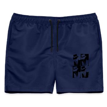 Ska Men - Männer Badeshorts - Navy - Vorne - AI Model Male 178 light (178cm)