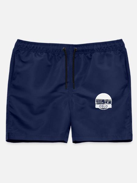 Oslo City - Männer Badeshorts - Navy