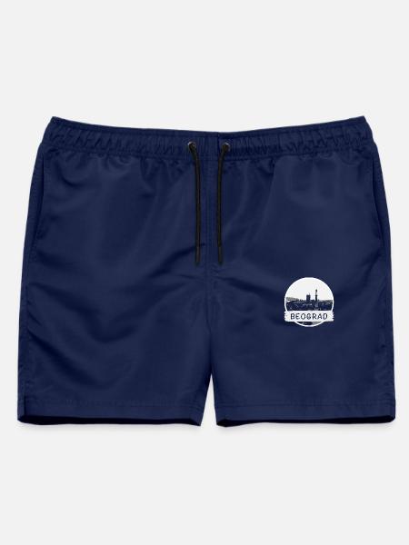 Belgrad City - Männer Badeshorts - Navy