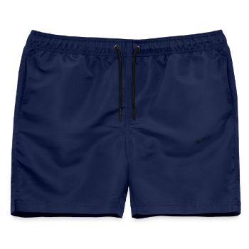 Flying pages - Männer Badeshorts - Navy - Vorne - AI Model Male 178 light (178cm)