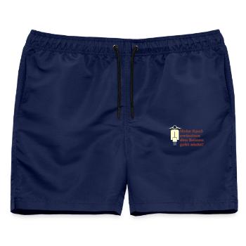 Lustiger Spaß zwischen den Beinen Moped Spruch - Männer Badeshorts - Navy - Vorne - AI Model Male 178 light (178cm)