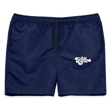 Funk You - Männer Badeshorts - Navy - Vorne - AI Model Male 178 light (178cm)