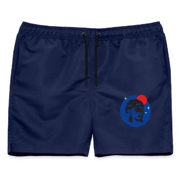 Photon Doppelspalt Quantenphysik Physiker Geschenk - Männer Badeshorts - Navy - Vorne - AI Model Male 178 light (178cm)