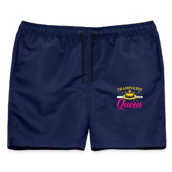 Trampolinkönigin Springendes Trampolin Trampolin T - Männer Badeshorts - Navy - Vorne - AI Model Male 178 light (178cm)