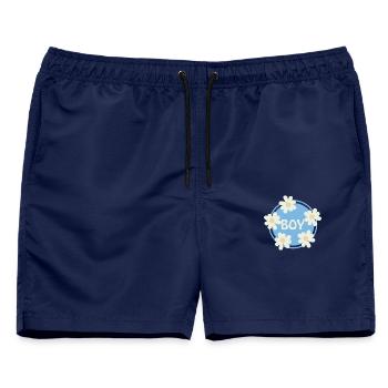Boy - Männer Badeshorts - Navy - Vorne - AI Model Male 178 light (178cm)